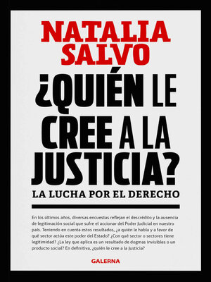 cover image of ¿Quién le cree a la Justicia?